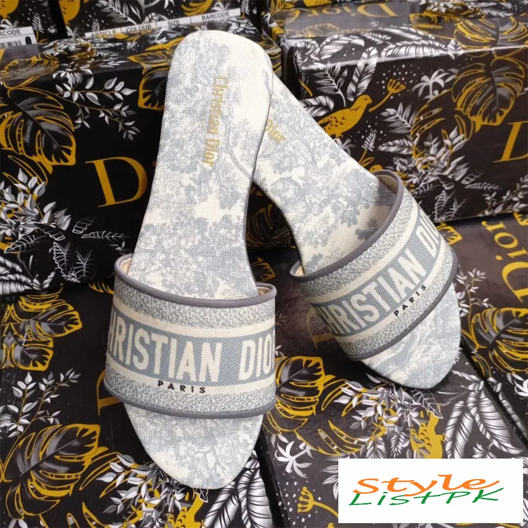 Best Price Christian Dior Pattern Slippers
