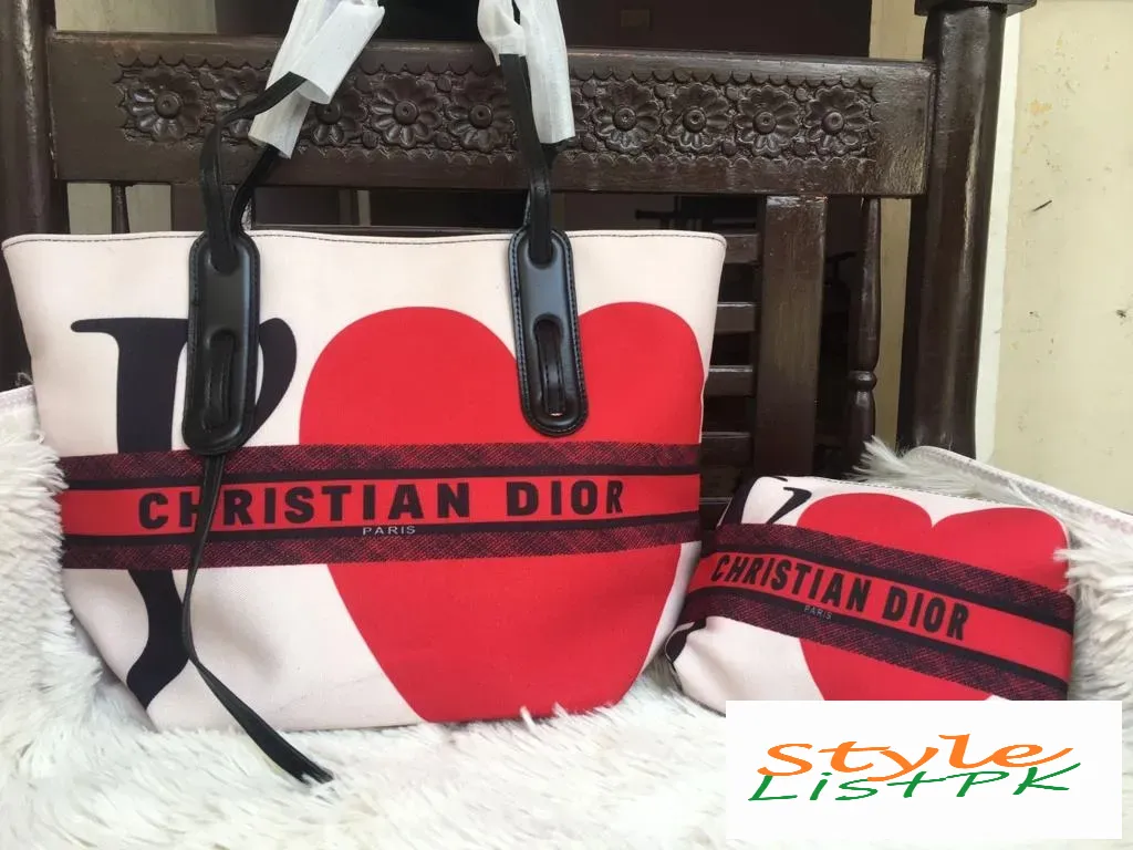 Best Price Dior Heart Tote with wallet