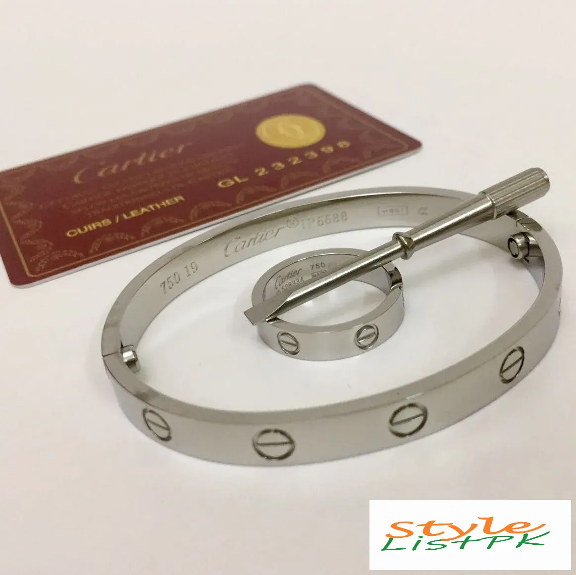Best Price Cartier Bracelet and Ring Silver