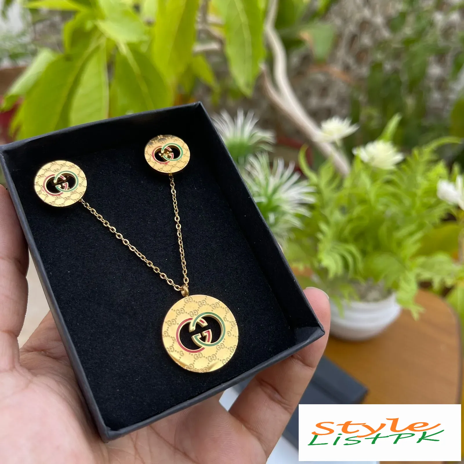 Best Price Gucci Chain Pendant with earrings