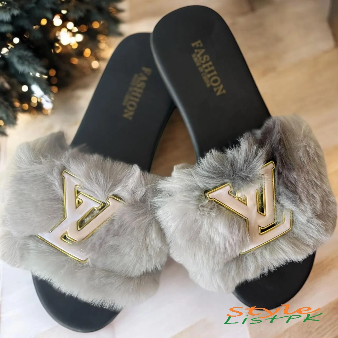 Best Price LV Furr Slippers 