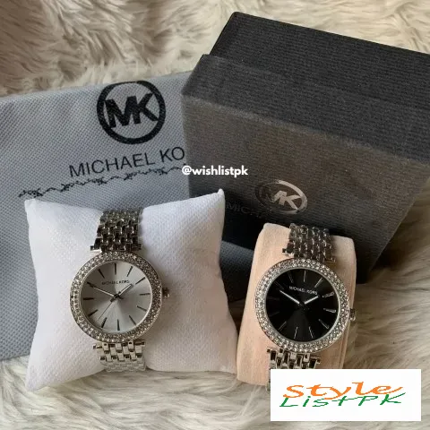 Best Price MK Darci Silver Stones Female Watch