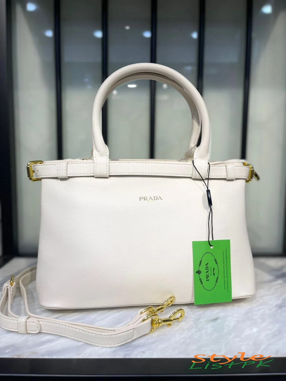 Best Price Prada Buckle Small Handbag