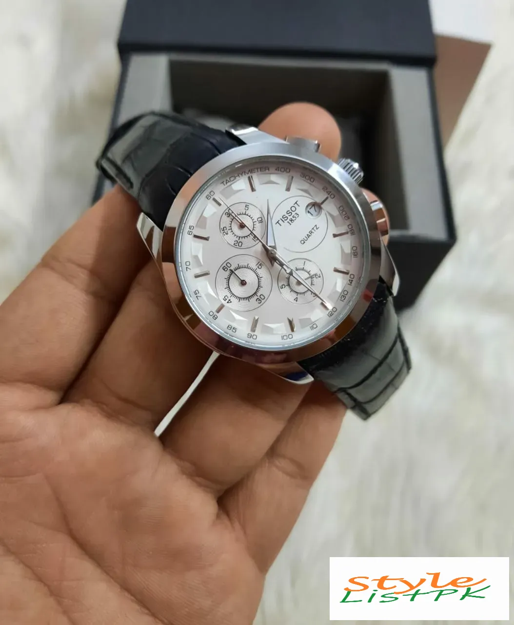 Best Price Tissot Chronograph Leather Watch