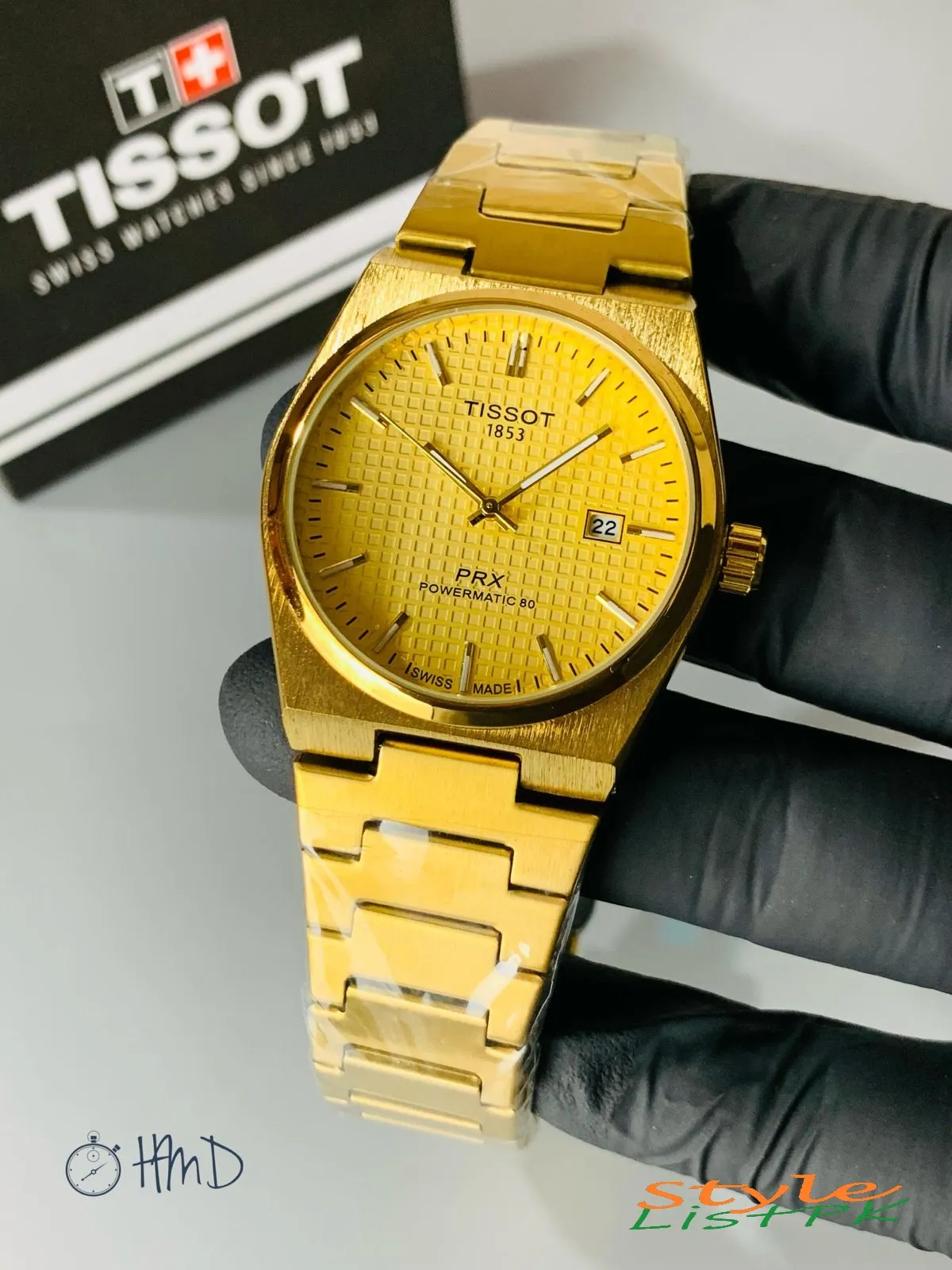 Best Price Tissot Prx Gold chain 