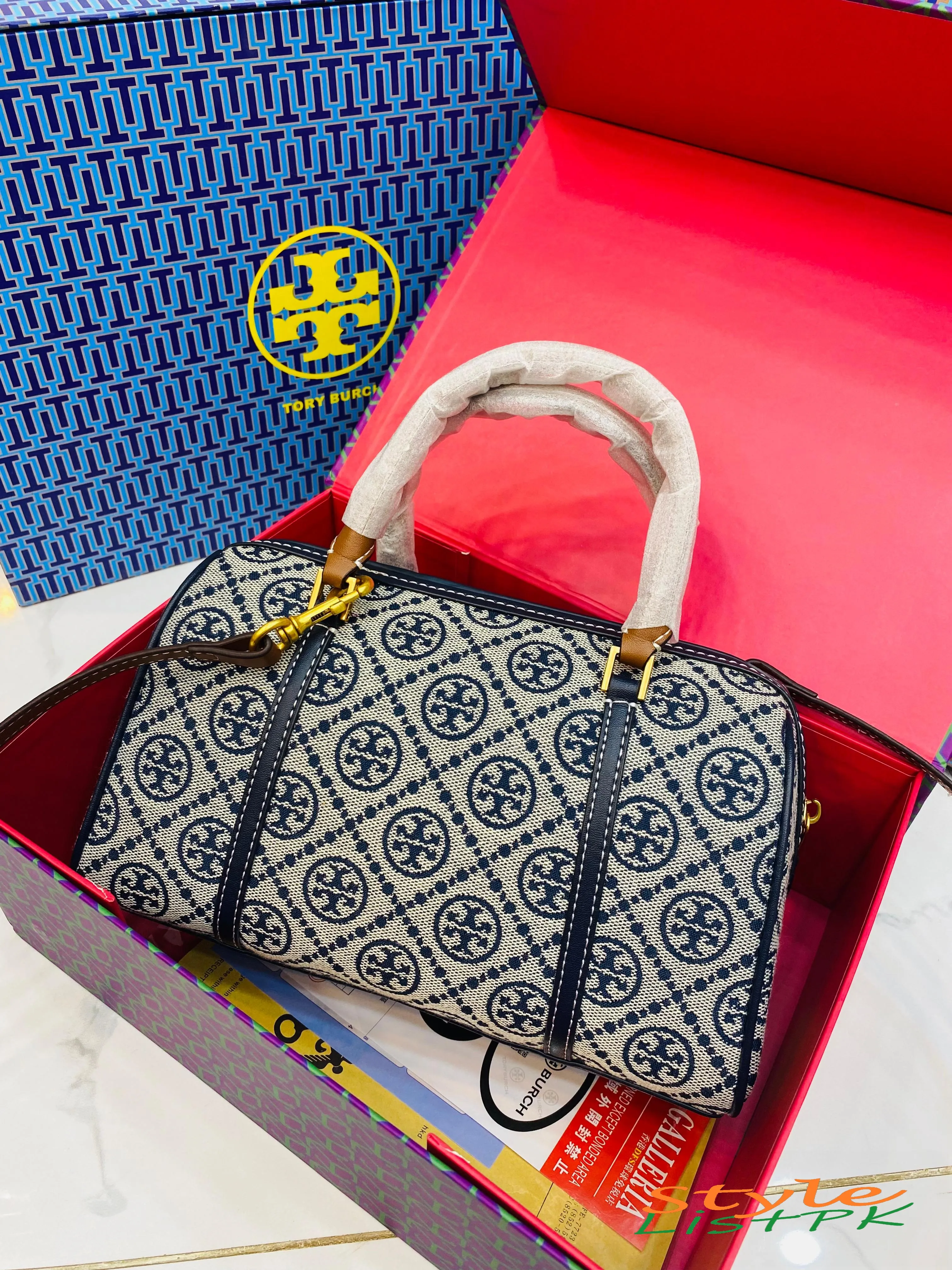 Best Price Tory Monogram Leather Bag 