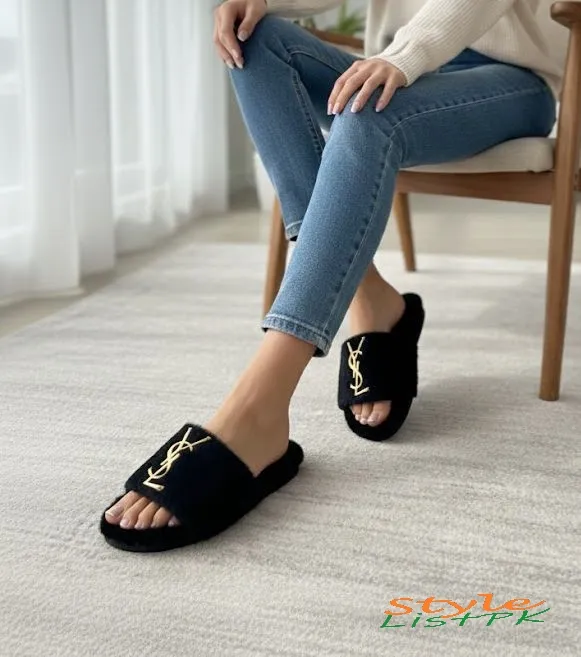 Best Price YSL Furr Slides