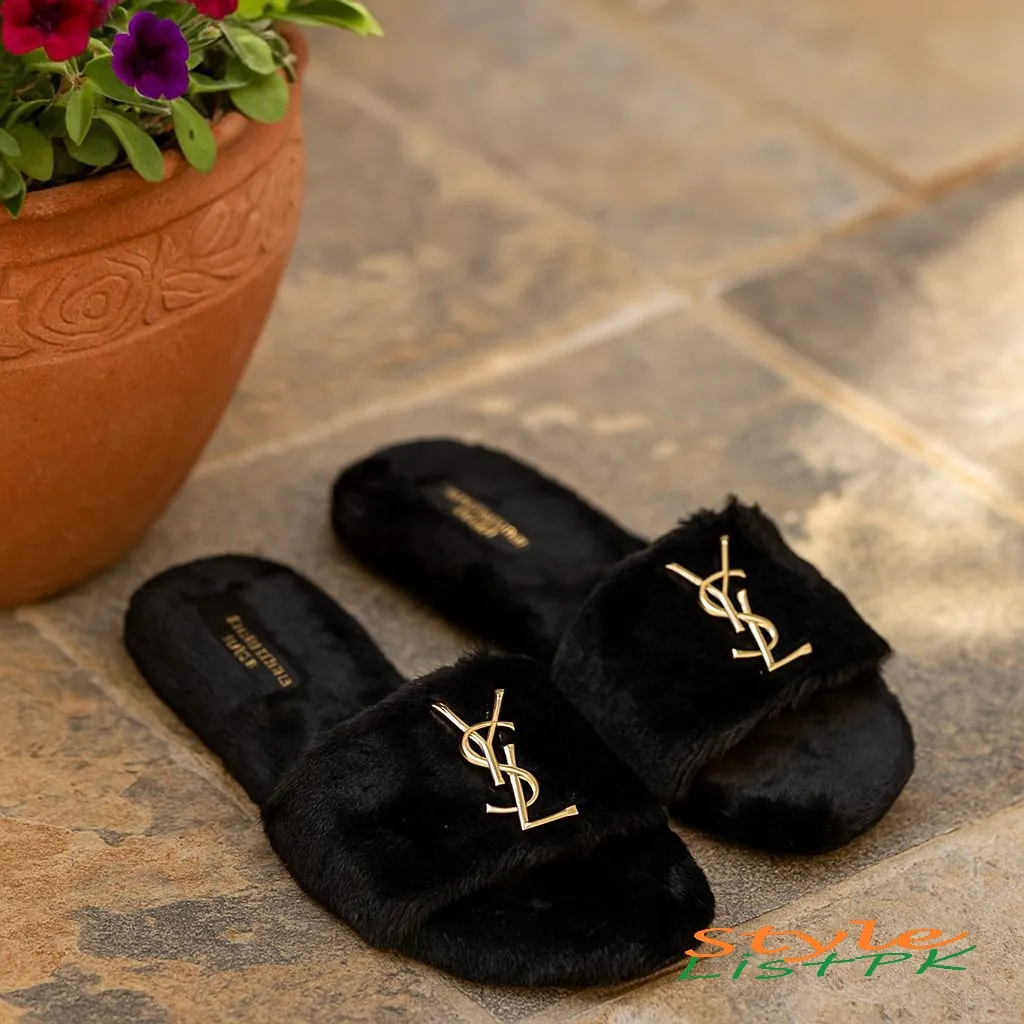 Best Price YSL Furr Slippers