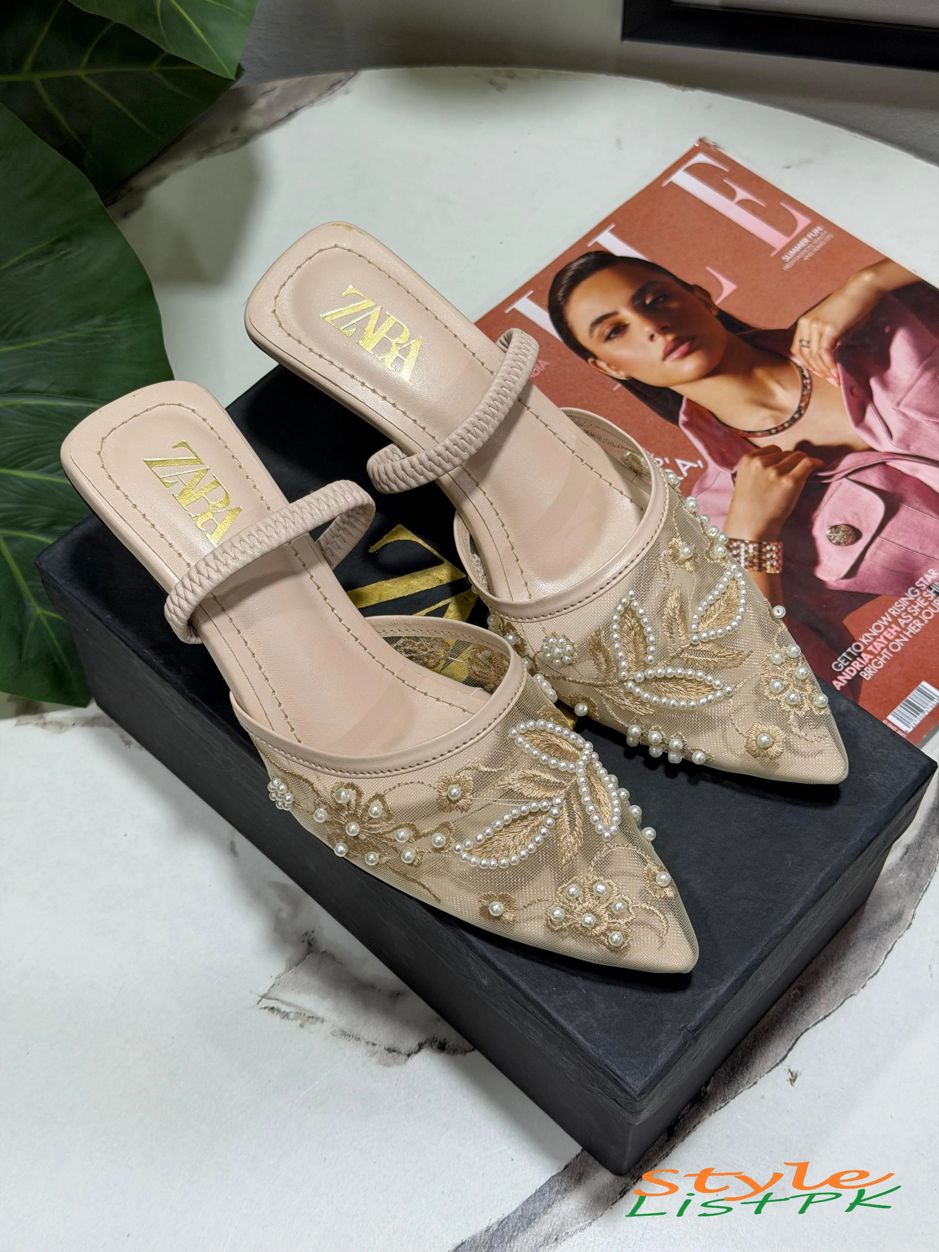 Best Price Zara Embroidered Heels