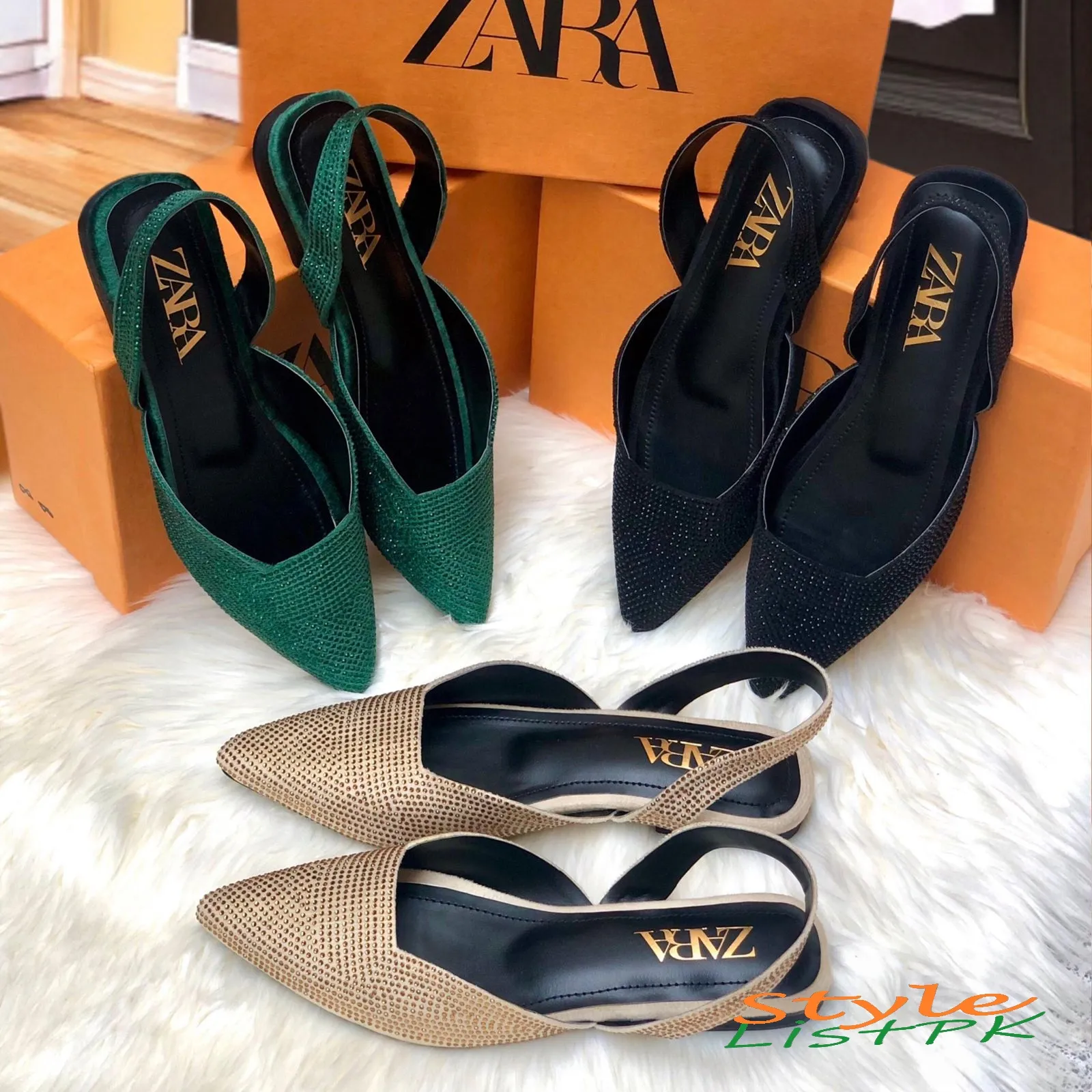 Best Price Zara stone pumps